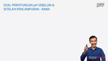 Soal Perhitungan pH Sebelum & Setelah Pencampuran