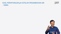 Soal Perhitungan pH Setelah Penambahan Air