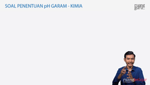 Soal Penentuan pH Garam