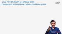 Soal Perhitungan pH Garam Asam dari Reaksi Asam Lemah dan Basa Lemah