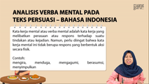 Analisis Verba Mental pada Teks Persuasi