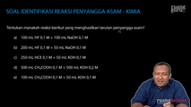Soal Identifikasi Reaksi Penyangga Asam