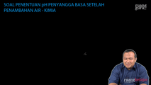 Soal Penentuan pH Penyangga Basa setelah Penambahan Air