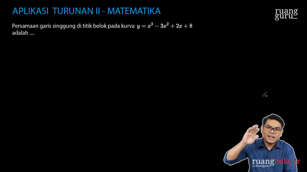 Video Belajar Latihan Soal Turunan Fungsi Aljabar Matematika Wajib