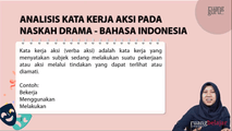 Analisis Kata Kerja Aksi pada Naskah Drama