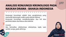 Analisis Konjungsi Kronologis pada Naskah Drama