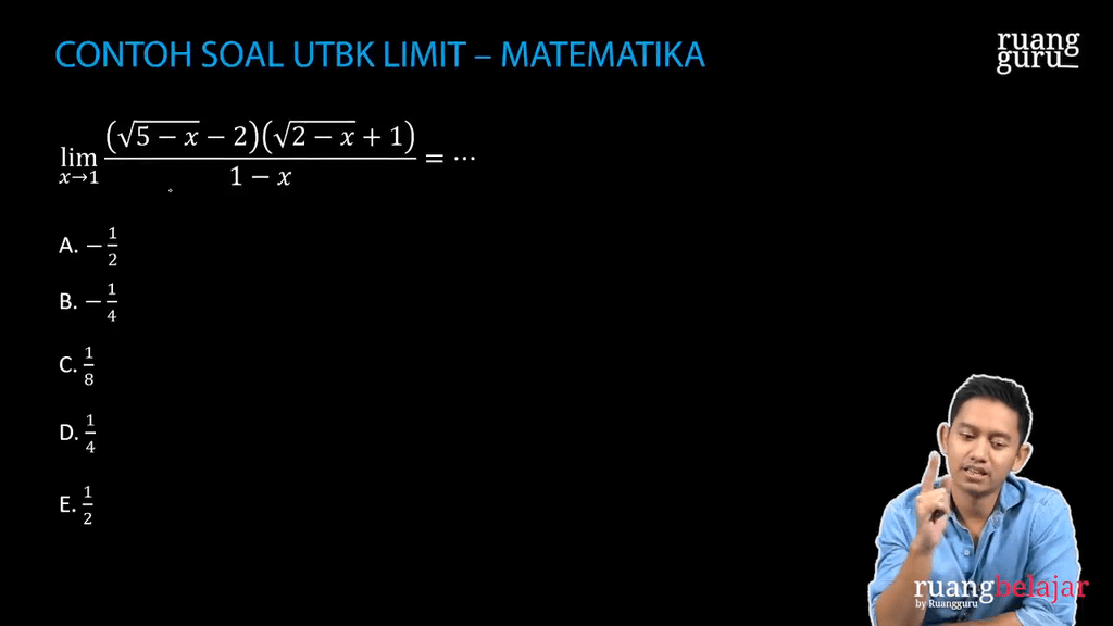 Video belajar Latihan Soal UTBK Konsep Limit Matematika untuk Kelas 12