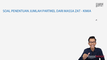 Soal Penentuan Jumlah Partikel dari Massa Zat