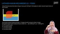 Latihan Hukum Archimedes (2)
