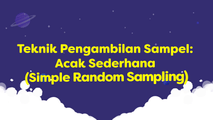 Sampel Acak Sederhana (Simple Random Sampling)