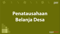 Penatausahaan Belanja Desa