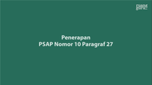 Penerapan PSAP Nomor 10 Paragraf 27