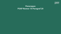 Penerapan PSAP Nomor 10 Paragraf 20