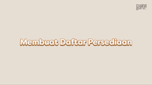 Membuat Daftar Persediaan