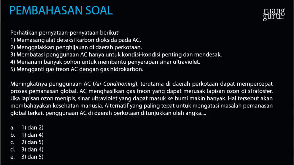 Upaya Menangani Pemanasan Global Yang Sedang Digalakkan Oleh Pemerintah Adalah Perhatikan pernyataan-pernyataan berikut! 1) Me...