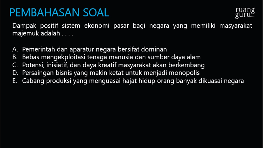Dampak Positif Sistem Ekonomi Pasar Bagi Negara Ya Dampak Positif Sistem Ekonomi Pasar Bagi Negara Ya