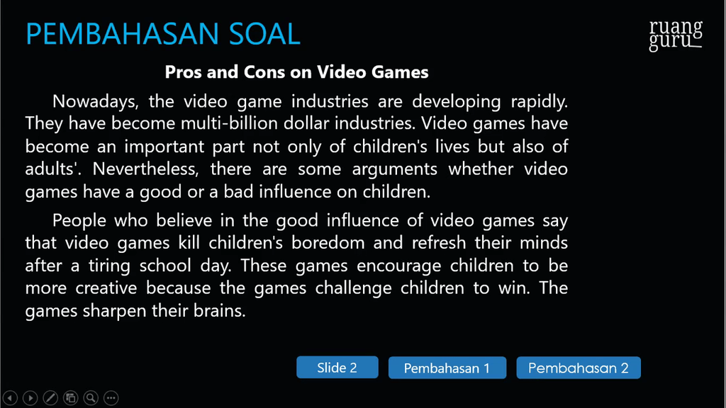 Pros And Cons Of Video Games