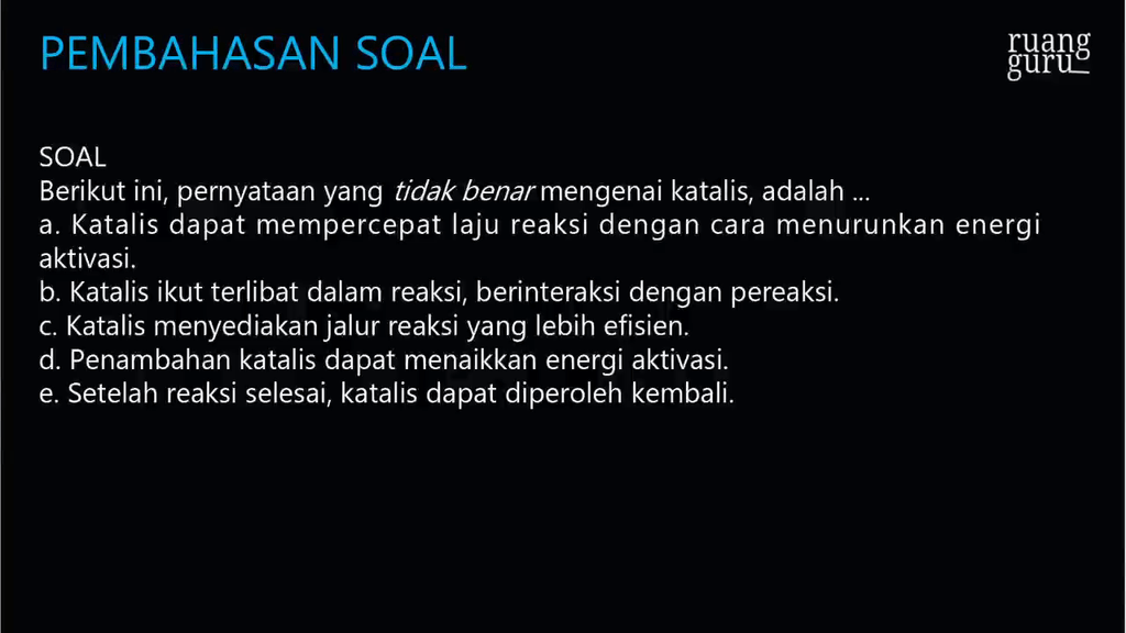 Berikut ini, pernyataan yang tidak benar mengenai ...