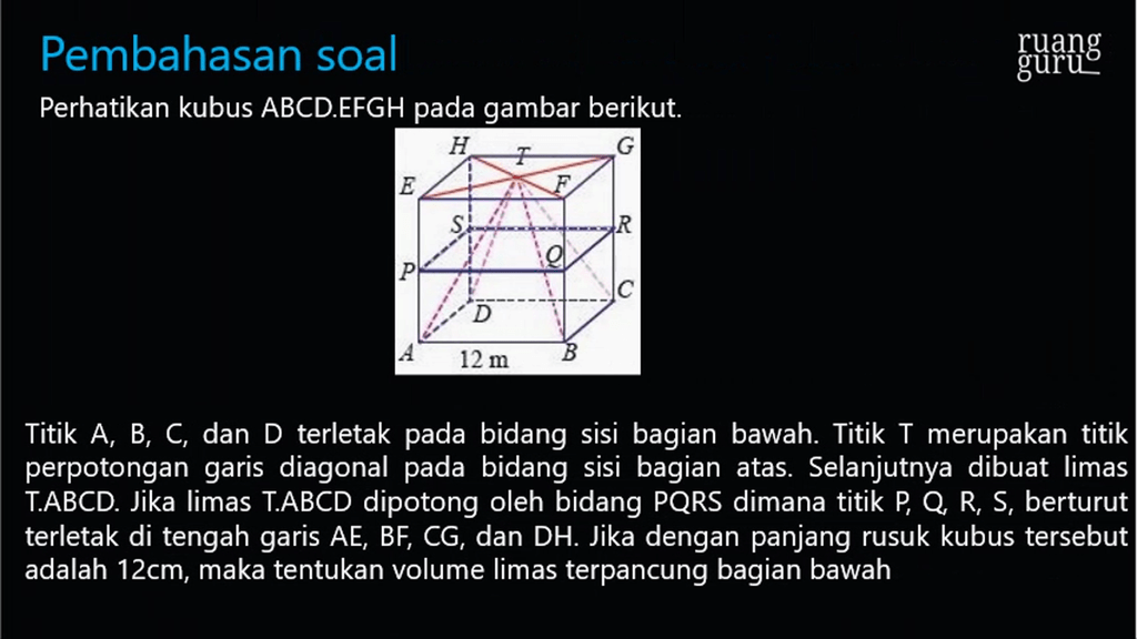 Perhatikan Kubus Abcd Efgh Pada Gambar Berikut Roboguru