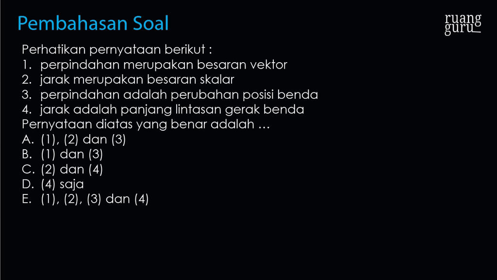 Perhatikan Pernyataan Berikut Perpindahan Mer Perhatikan Pernyataan Berikut Perpindahan Mer