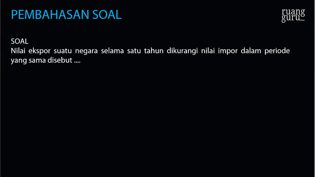 Nilai Ekspor Suatu Negara Selama Satu Tahun Dikura Roboguru