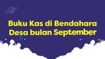 Buku Kas di Bendahara Desa bulan September