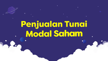 Penjualan Tunai Modal Saham