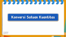 Konversi Satuan Kuantitas