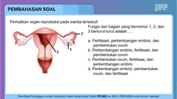 Organ reproduksi wanita yang berfungsi sebagai tempat pertumbuhan dan perkembangan janin adalah