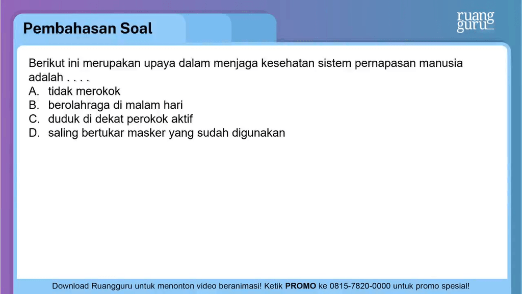 Berikut Ini Merupakan Upaya Dalam Menjaga Kesehata Roboguru