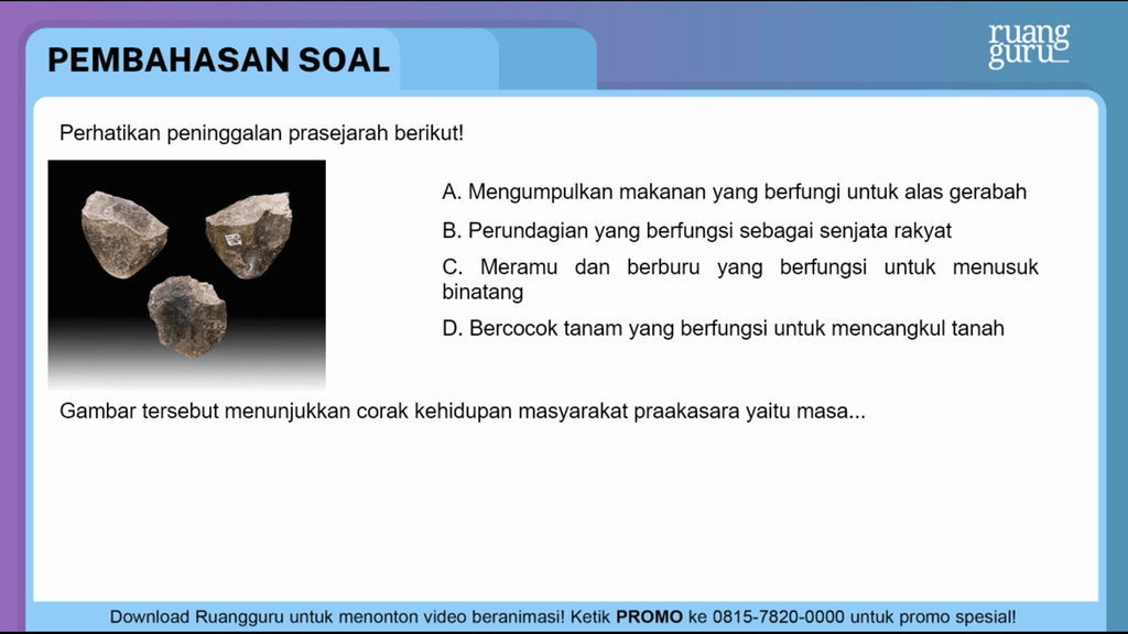 Gambar Corak Kehidupan Masyarakat Praaksara Yaitu Masa - Leonard Hardacre