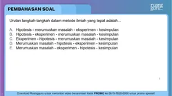 Urutan Langkah Langkah Dalam Metode Ilmiah Yang Te