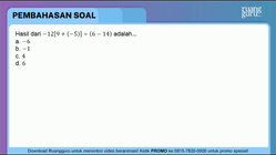 hasil dari 15 x (- 2 36 (- 4 adalah