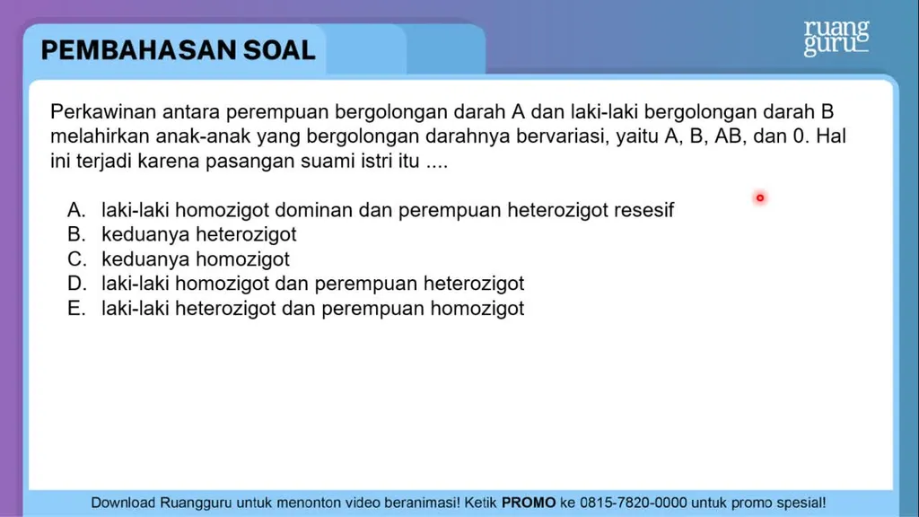 Perkawinan Antara Perempuan Bergolongan Darah A Da...