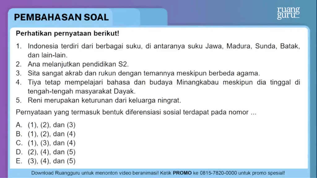 Perhatikan Pernyataan Berikut! Indonesia ...