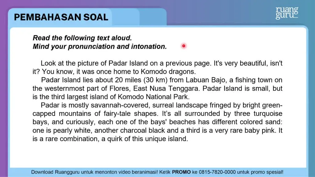 What Is The Purpose Of The Text Komodo National Park What Is The Purpose Of The Text Komodo National Park