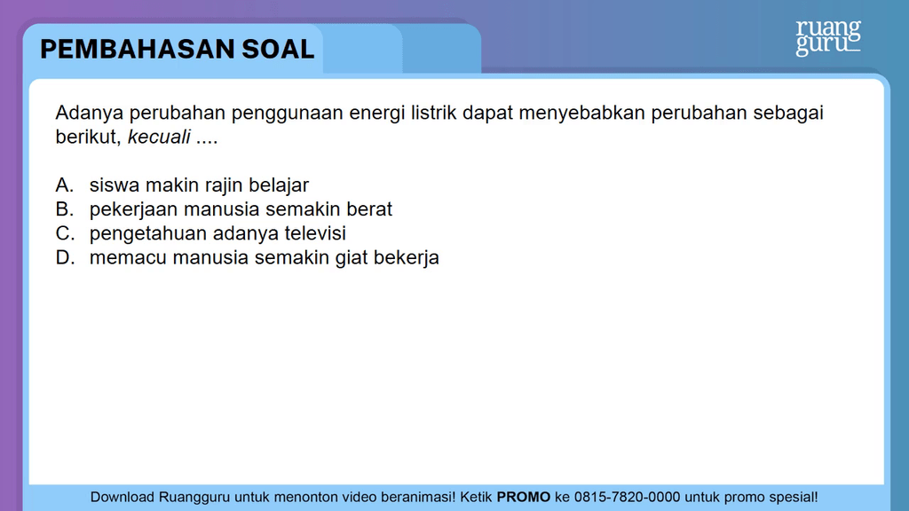 Energi kecuali listrik dari perubahan Energi dan Energi kecuali listrik dari perubahan 7 Contoh