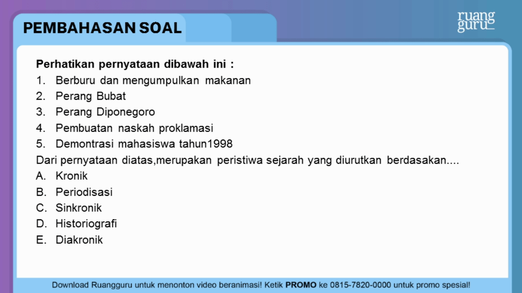 Perhatikan Pernyataan Dibawah Ini : Berburu ...