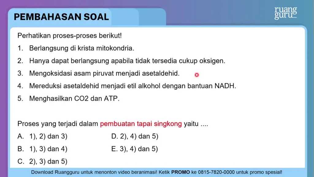 Perhatikan Proses-proses Berikut! Berlangsun...