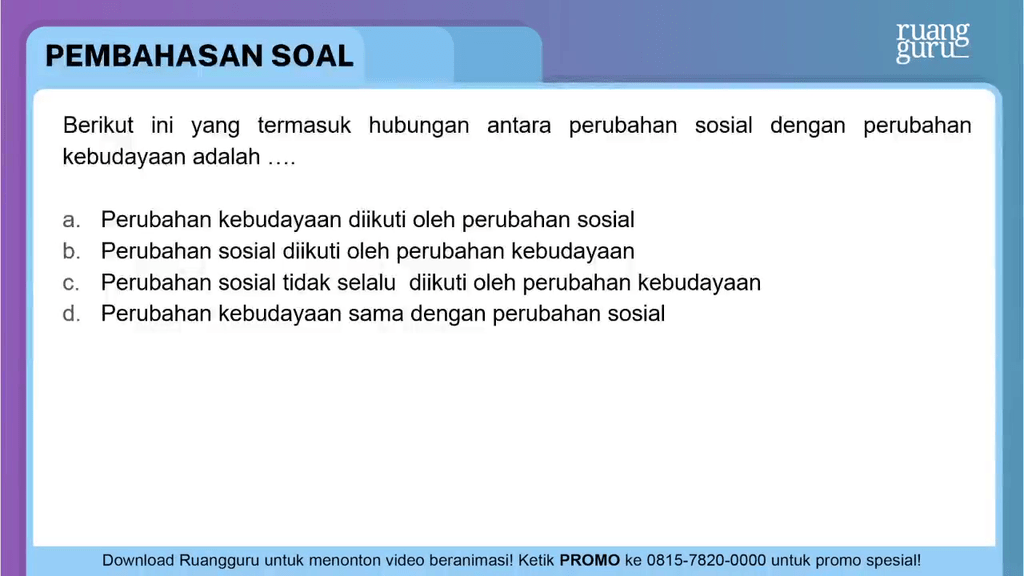 Berikut Ini Yang Termasuk Hubungan Antara Perubaha...