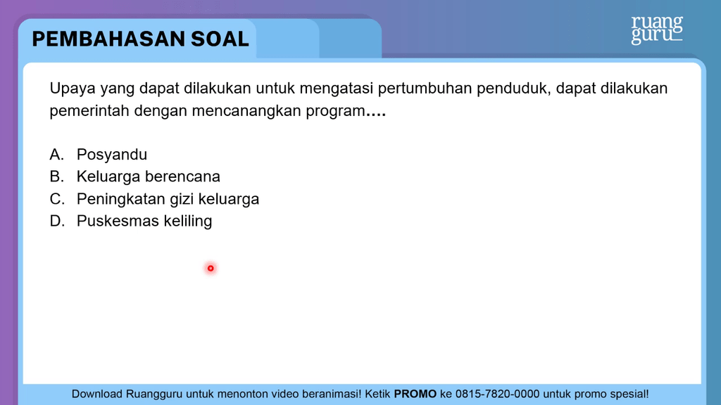 Upaya Yang Dapat Dilakukan Untuk Mengatasi Pertumb...