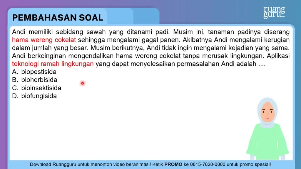 Fermentasi Kapang Terhadap Gula Tebu Menghasilkan Bahan Bakar Yang Disebut Andi memiliki sebidang sawah yang ditanami padi. M...
