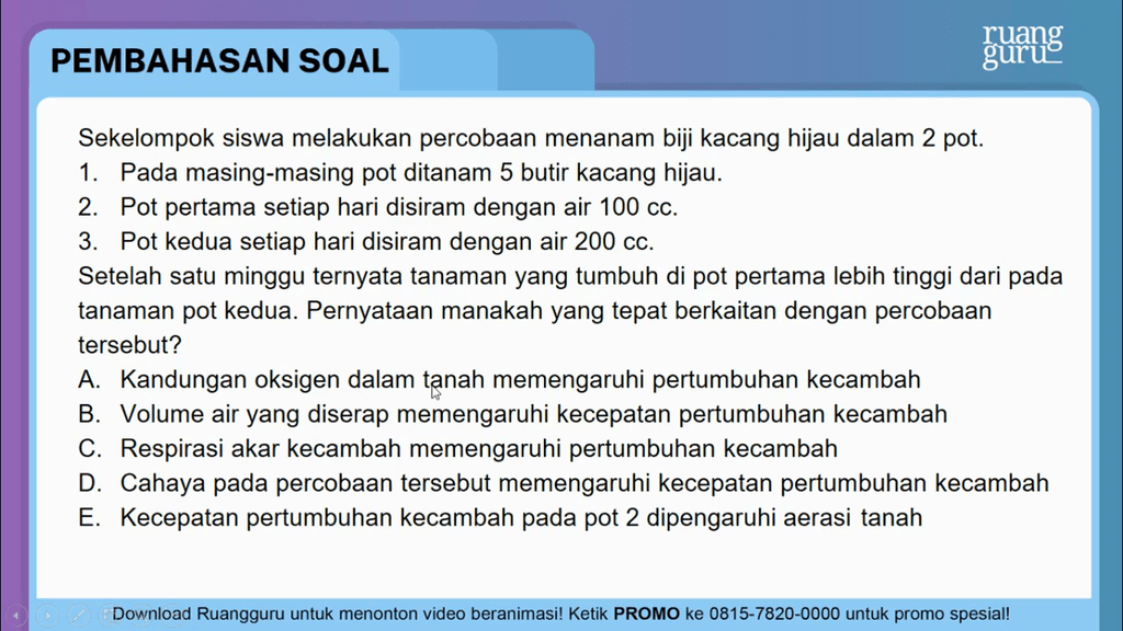 Sekelompok Siswa Melakukan Percobaan Menanam Biji ...