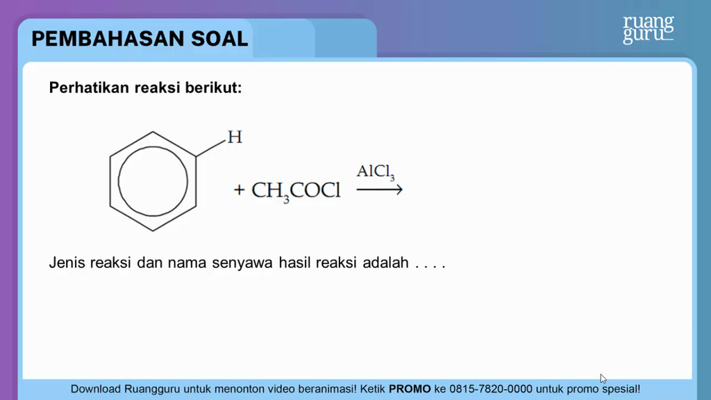 Perhatikan Reaksi Berikut: Jenis Reaksi Dan ...