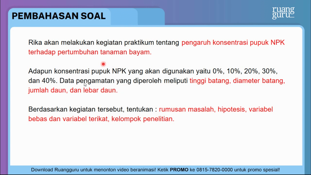 Apakah Hipotesis Yang Kamu Buat Sama Dengan Hasil Pengamatan Yang Diperoleh Apakah Hipotesis Yang Kamu Buat Sama Dengan Hasil Pengamatan Yang Diperoleh