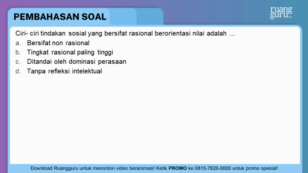 Tindakan Sosial Definisi Dan Tipe-tipe MGMP SOSIOLOGI, 59% OFF