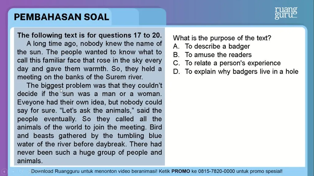 Question What Is The Purpose Of The Text Question What Is The Purpose Of The Text