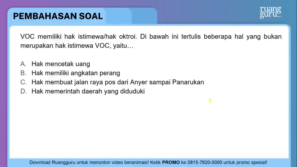 Berikut Apa Itu Hak Istimewa Voc Baru Kalimat Bermakna