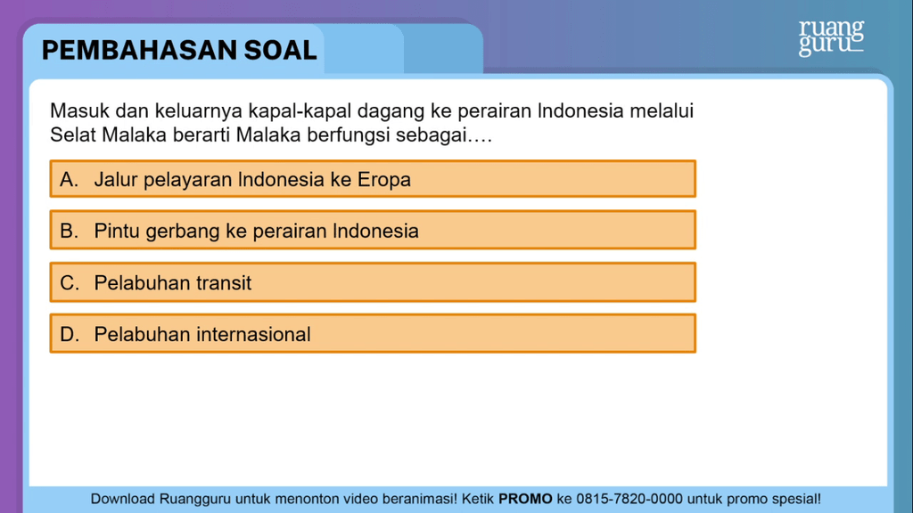 Masuk Dan Keluarnya Kapal-kapal Dagang Ke Perairan...