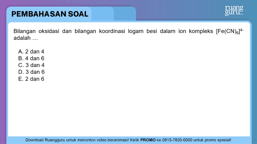 Bilangan Oksidasi Dan Bilangan Koordinasi Logambes...